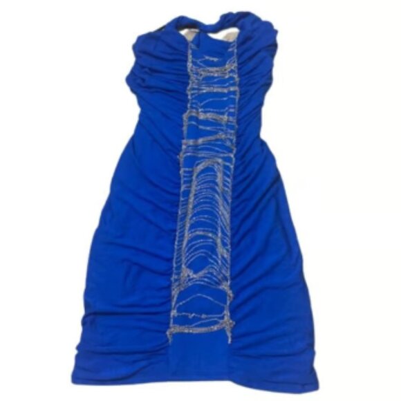 SKY Women's Casual Celeb Style One-Shoulder Dress w Side-Chain Accent Size XS - Picture 3 of 5